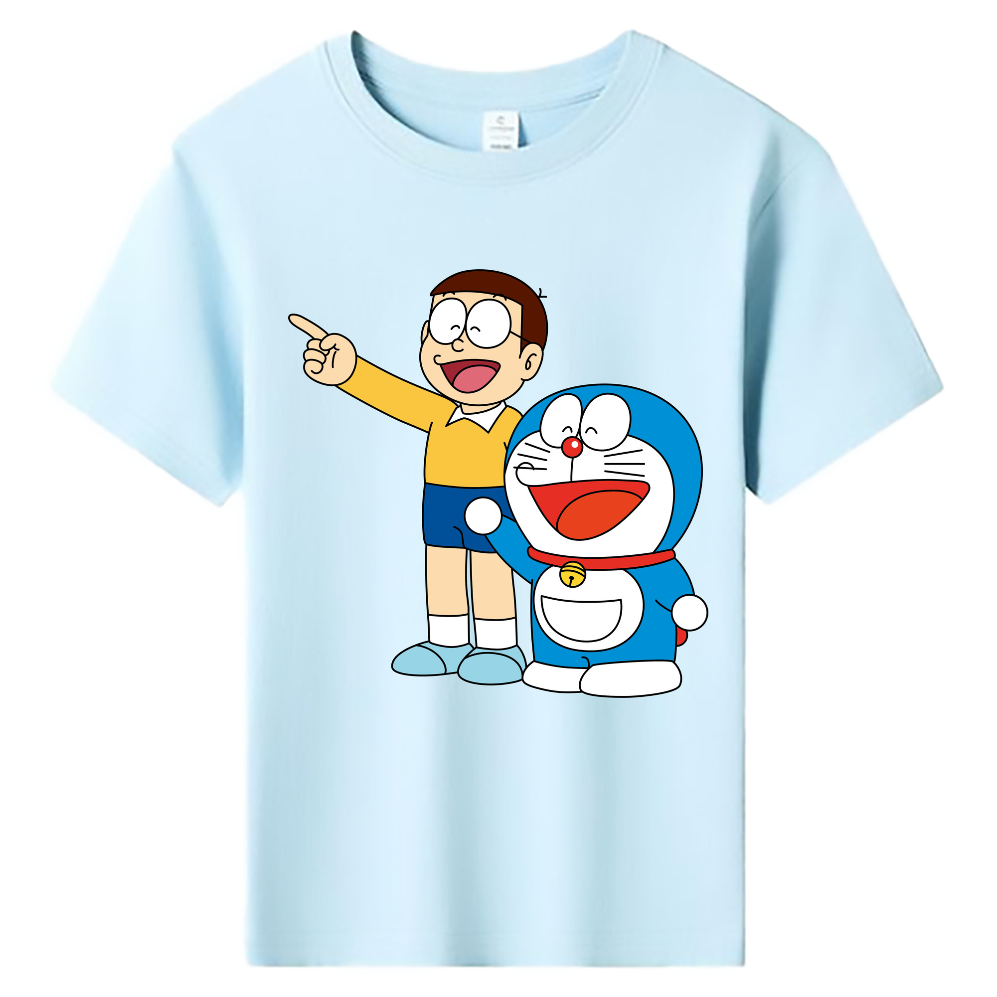 （画像用） ドラえもん 野比 のび太 Doraemon Nobita Nobi 綿100％キッズTシャツ（フロントプリント）
